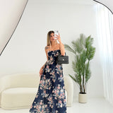 Abito Flora blu