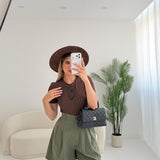 Shorts basic in viscosa verdone