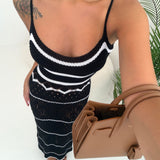 Abito in crochet nero