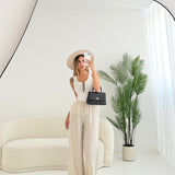 Pantalone semplice 100% cotone beige