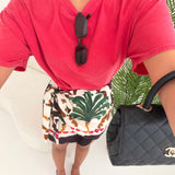 T-shirt oversize in cotone fragola