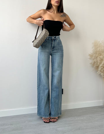 Jeans M2103/10 wide leg blu vintage