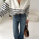 New jeans a vita alta con tasche brown