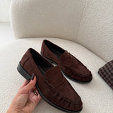 Mocassini Lauren scamosciati brown