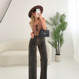 Jeans 8055 leopardato
