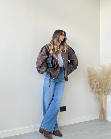 Chiodo oversize testa di moro DA1060