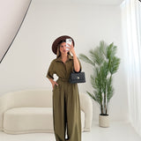 Pantalone con elastico sul fondo in modal pistacchio