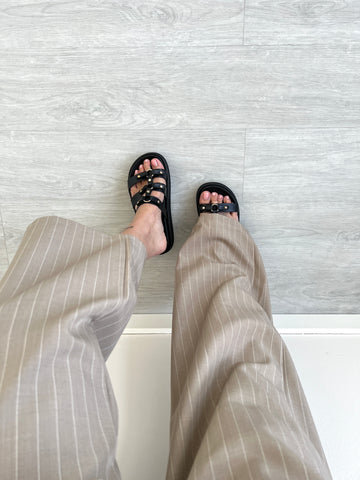 Ciabatta platform nera LSY13
