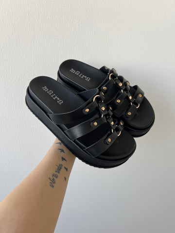 Ciabatta platform nera LSY13