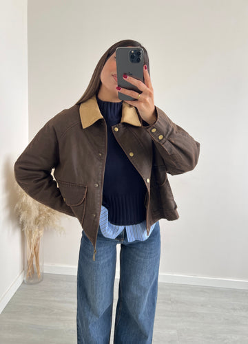 Parka cerato testa di moro