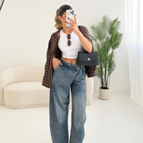 Jeans 5448 abbottonatura obliqua