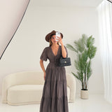 Abito Summer 100% cotone brown