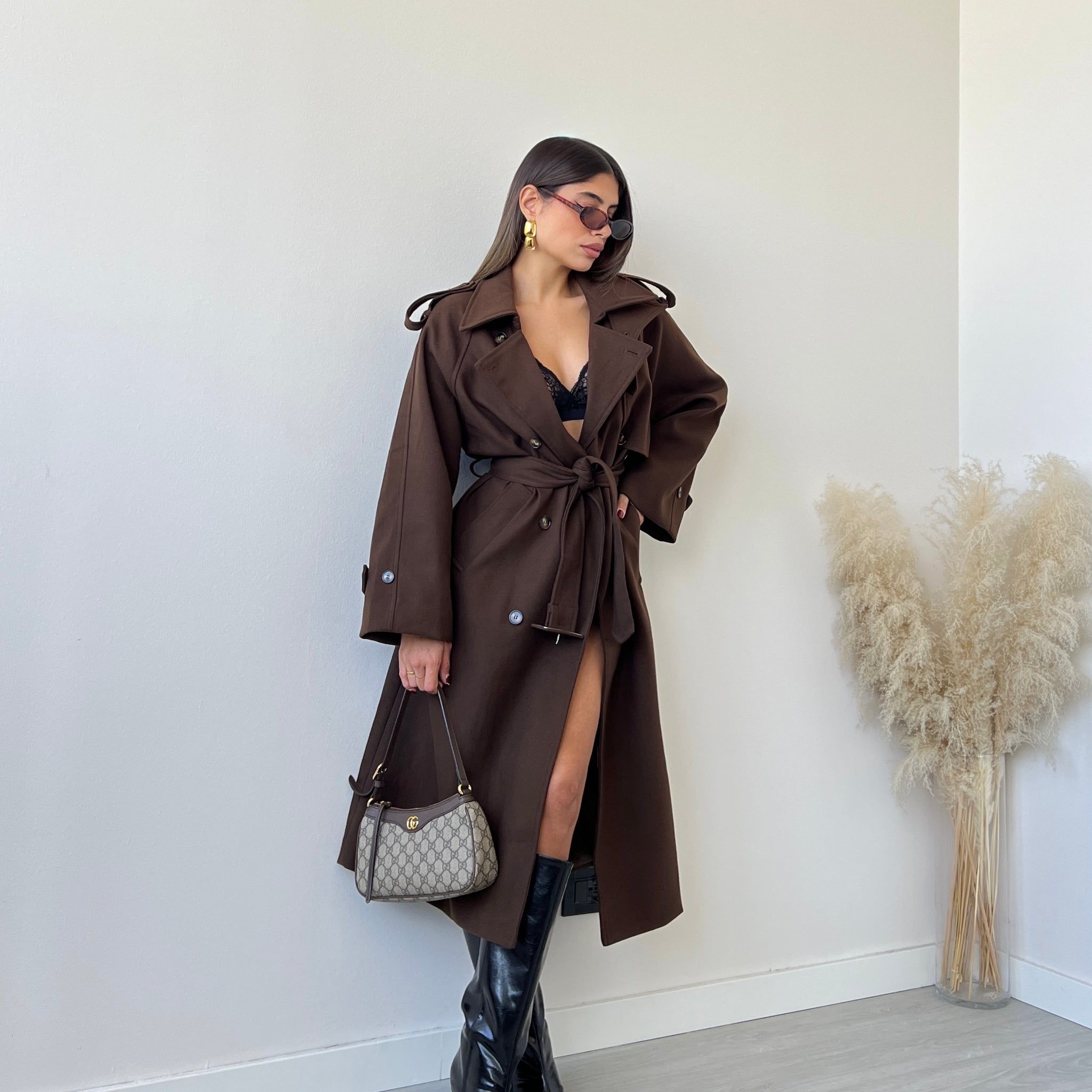New Coat modello trench testa di moro