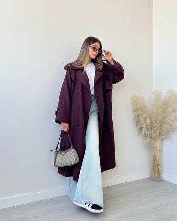 New Coat modello trench vino