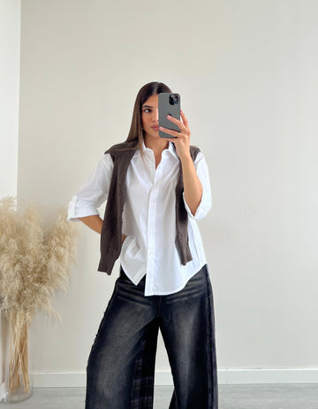 Camicia basica bianca