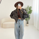 Chiodo oversize martellato testa di moro