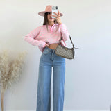 Jeans con risvolto lavaggio chiaro 5033