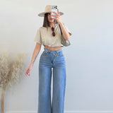 Jeans Iconic con abbottonatura asimmetrica 5039