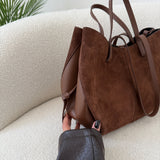 Borsa Louise in vera pelle brown