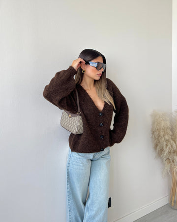 Cardigan Penelope caffè