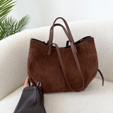 Borsa Louise in vera pelle brown