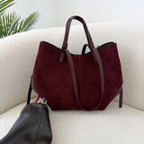 Borsa Louise in vera pelle burgundy