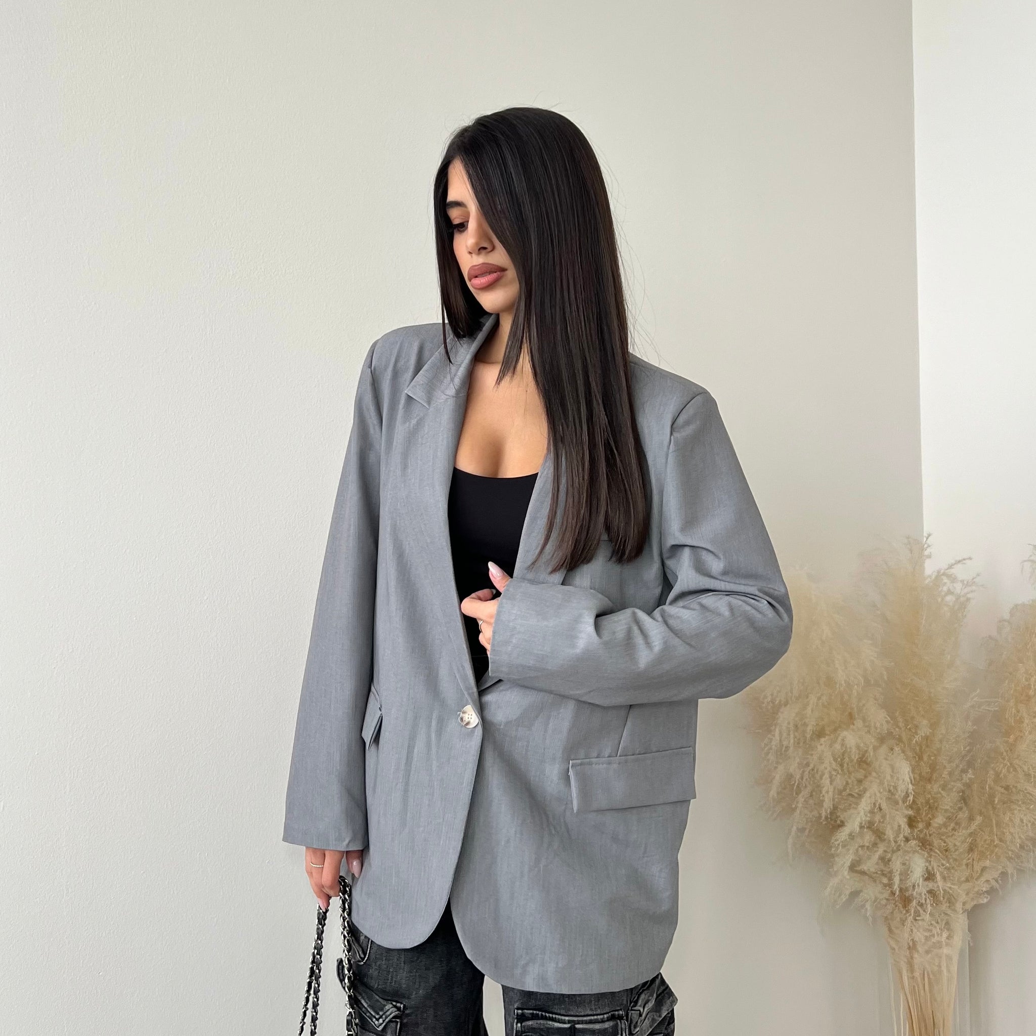 Giacca oversize grey