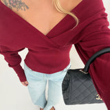 Maglia Ginevra bordeaux