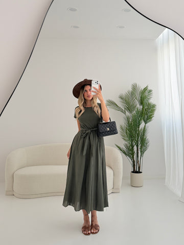 Abito Bella in cotone verdone