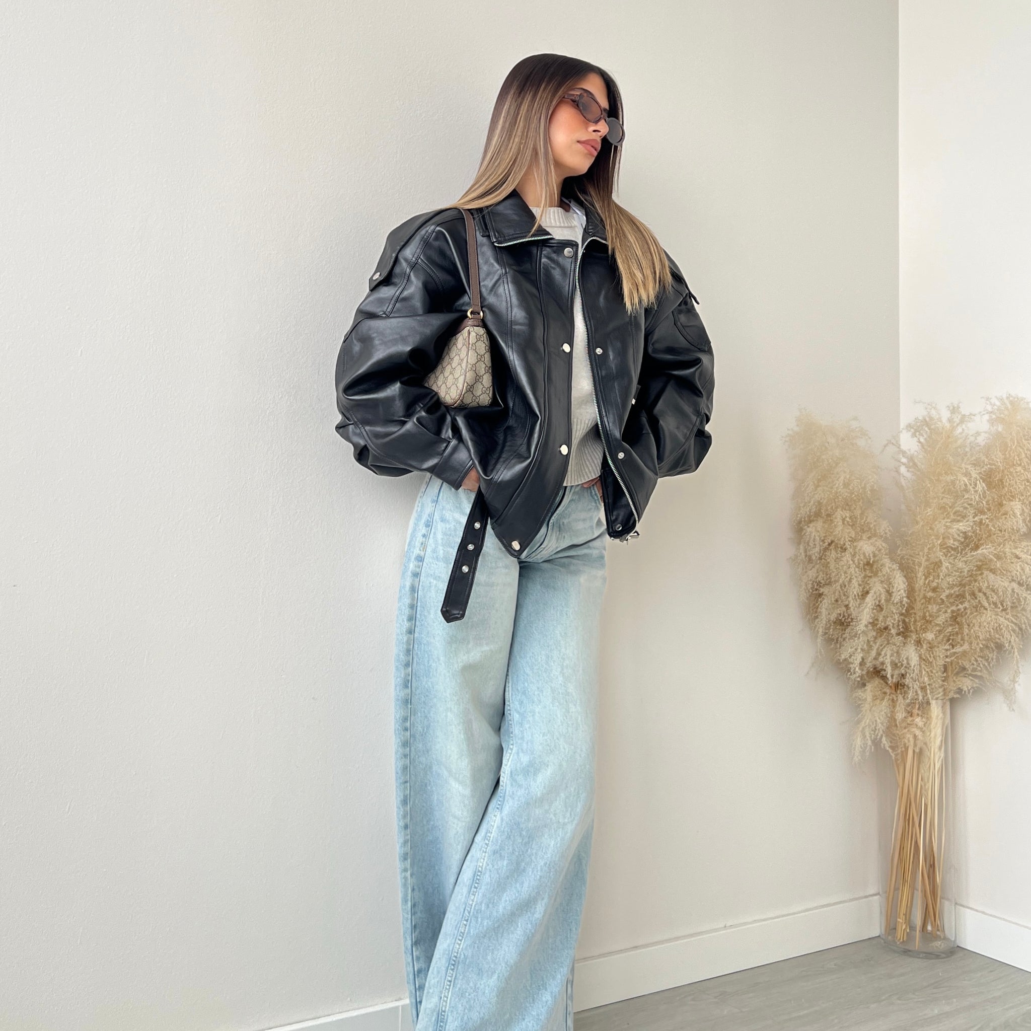 Chiodo oversize DA1060 nero
