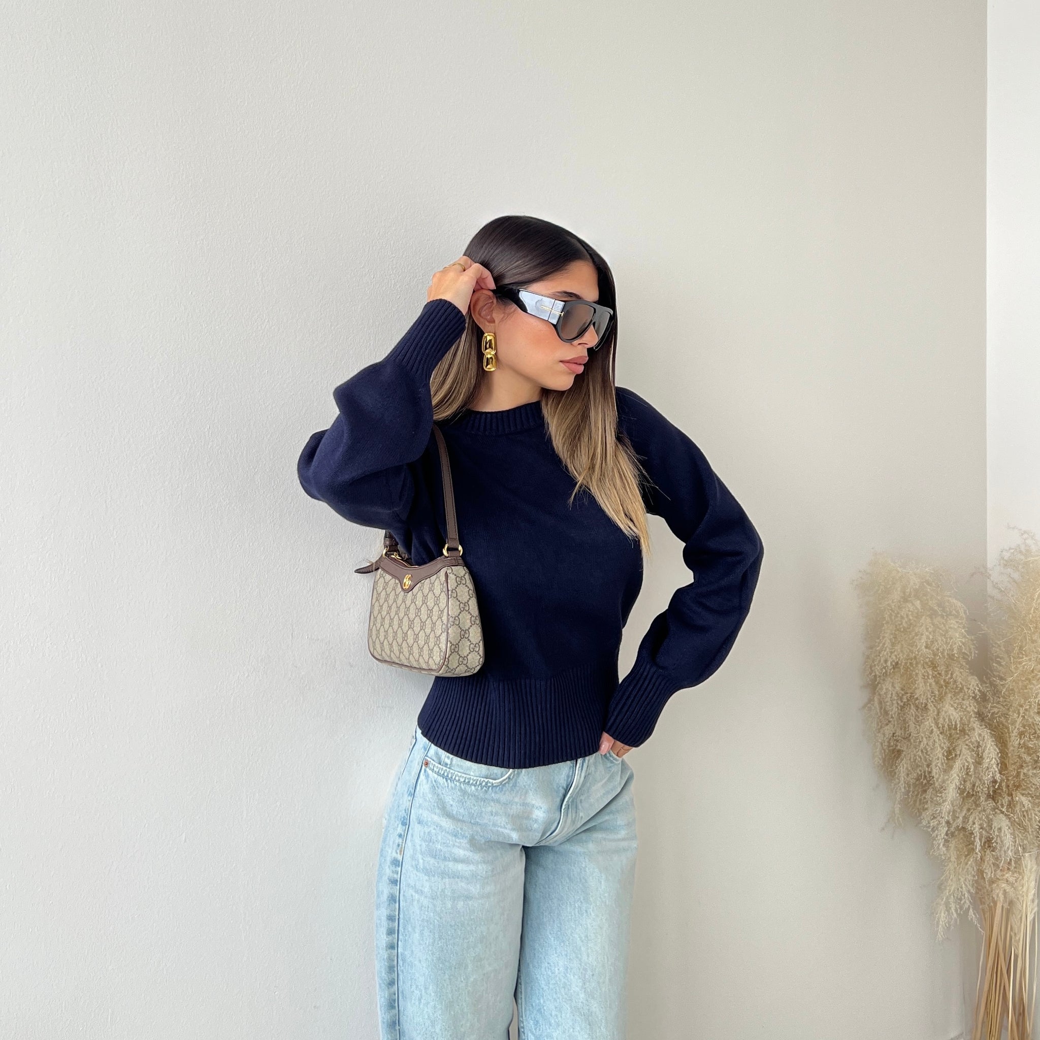 Maglione Roma blu