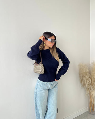 Maglione Roma blu