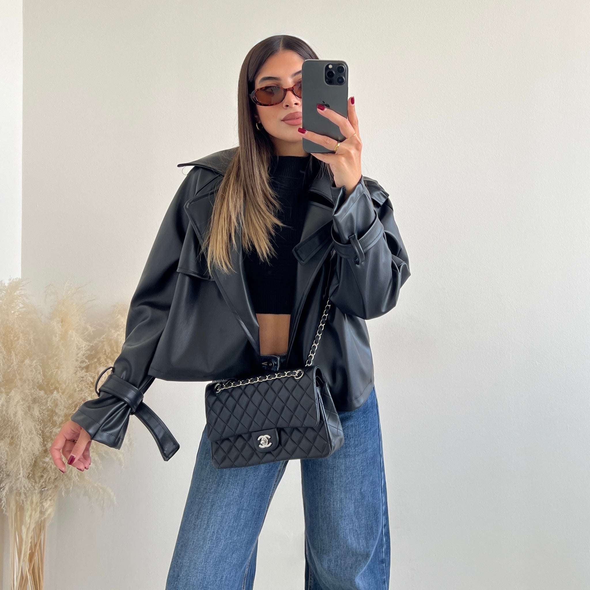 Chiodo basic oversize nero