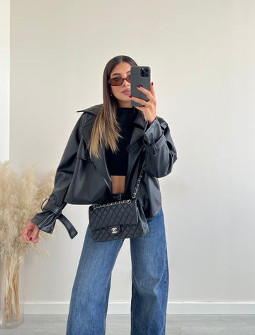 Chiodo basic oversize nero