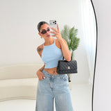 Crop top celeste