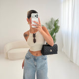 Crop top beige