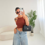 Crop top coccio