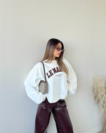 Felpa LE MARAIS bianca