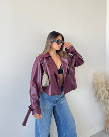 Chiodo basic oversize vino