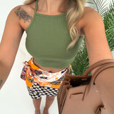 Crop top pistacchio