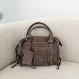 Borsa Victoria scamosciata fango