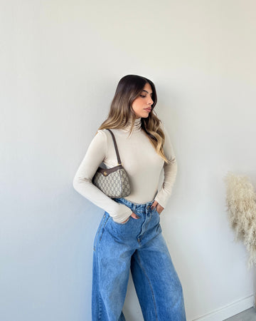 Dolcevita basic in viscosa beige