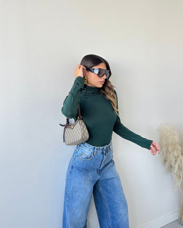 Dolcevita basic in viscosa verde