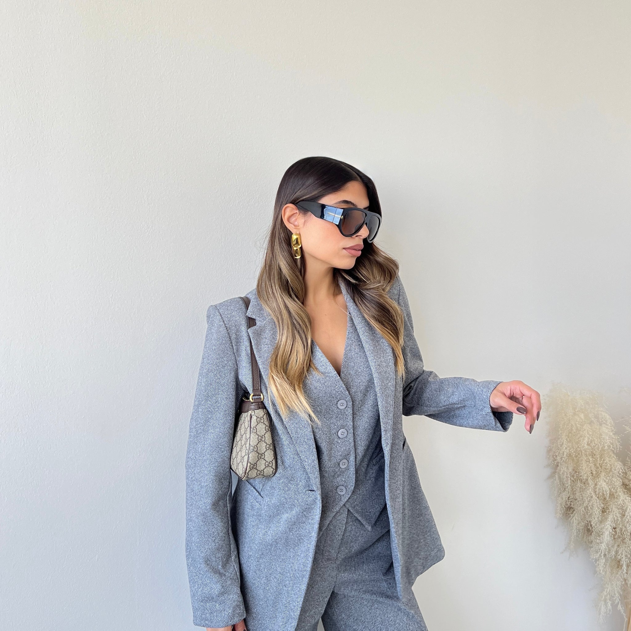 Giacca spigata grey