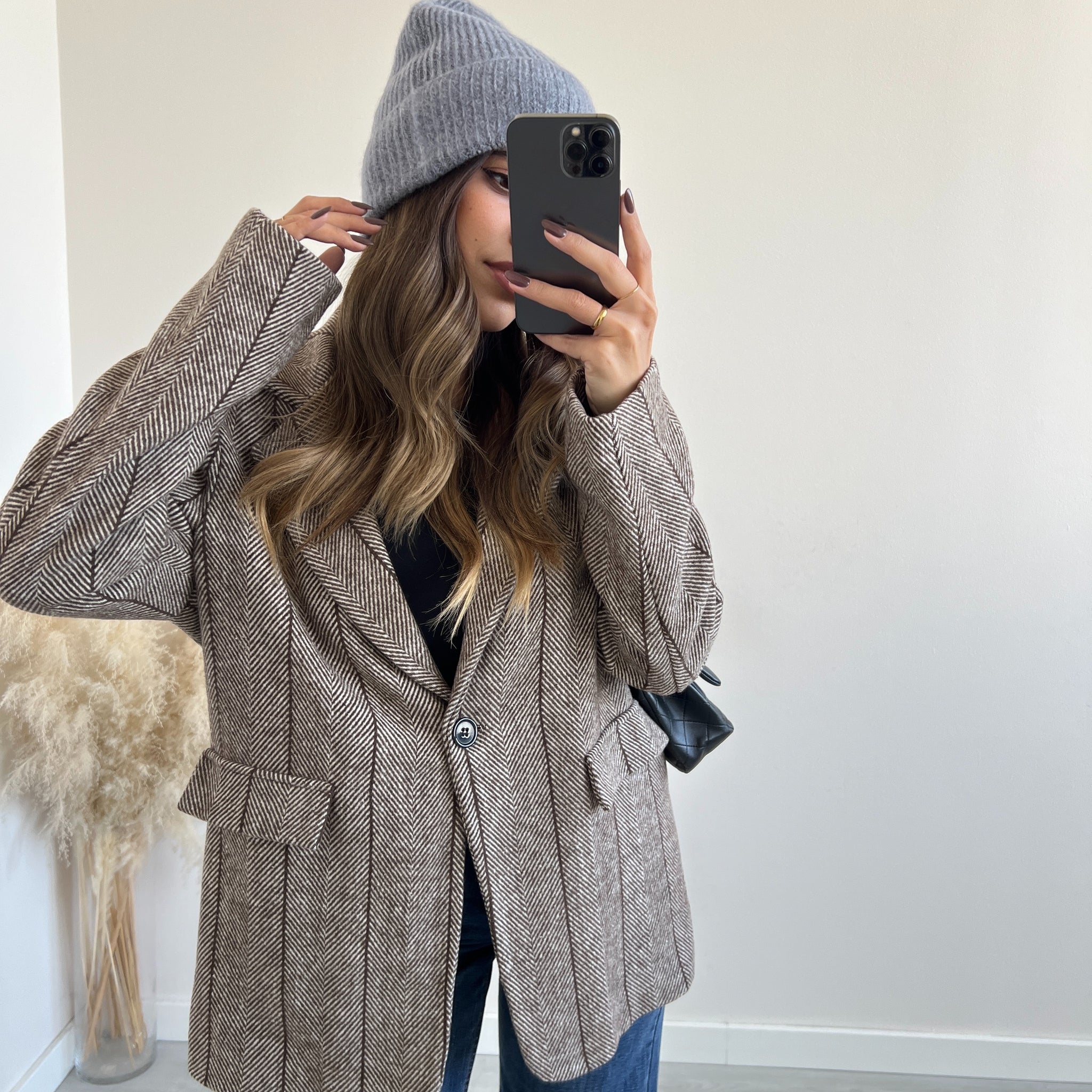 Berretto alpaca grey