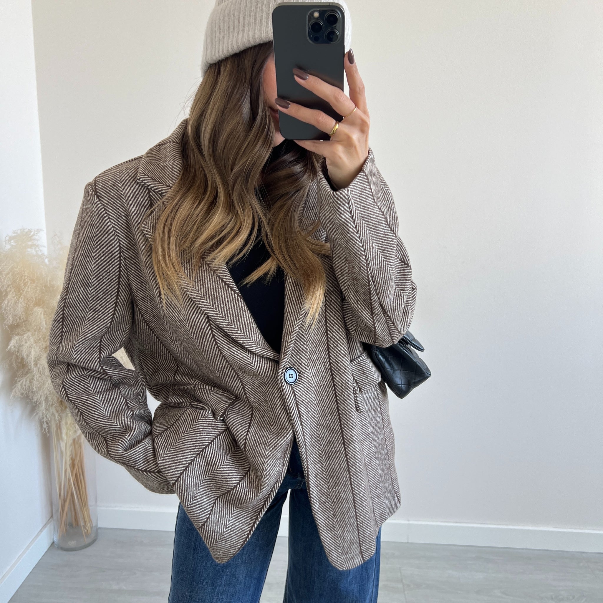 Berretto alpaca beige