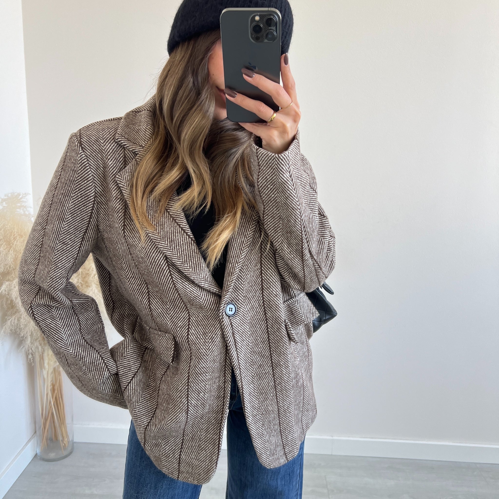 Berretto alpaca nero