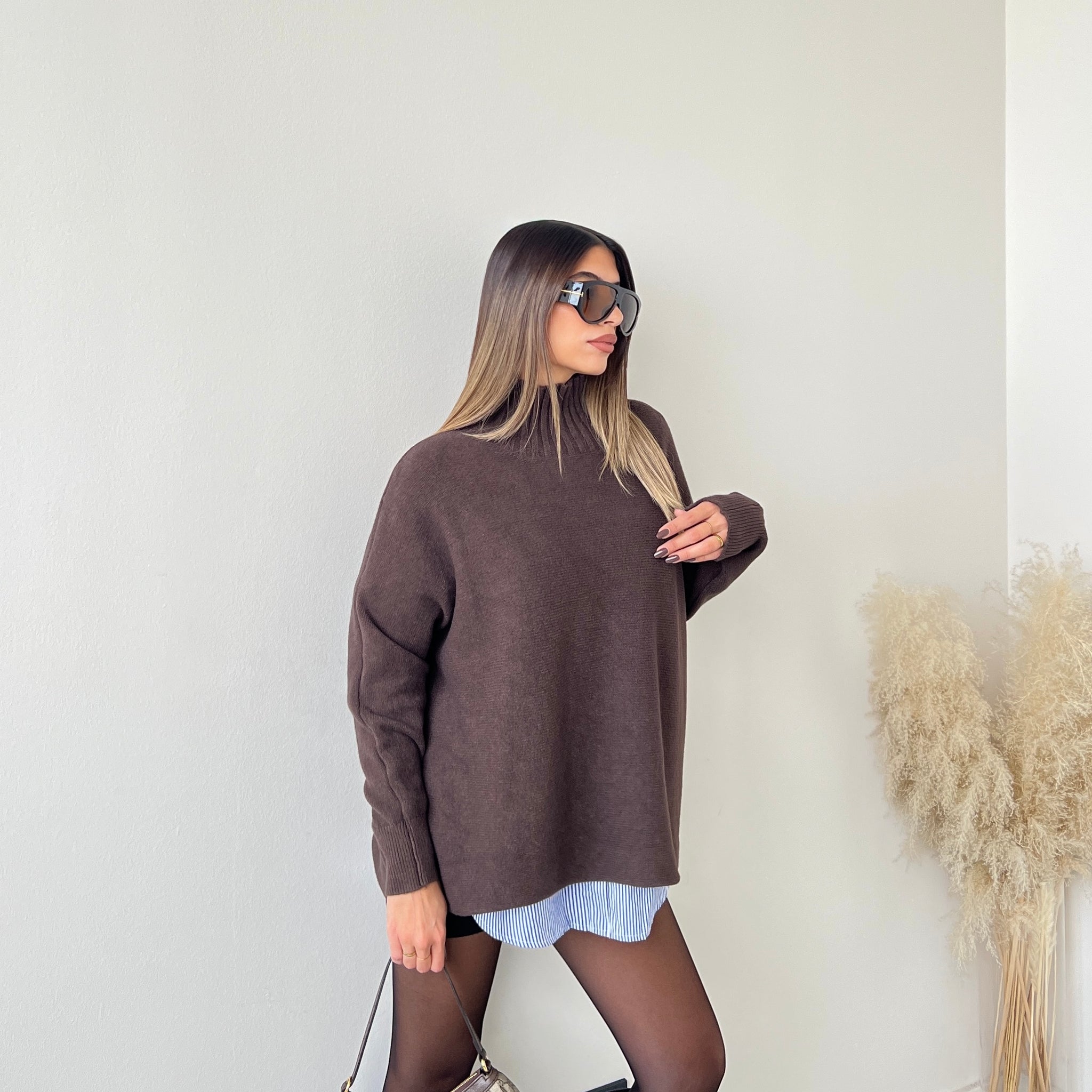 Maglione Megan caffè