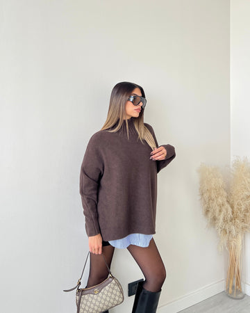 Maglione Megan caffè
