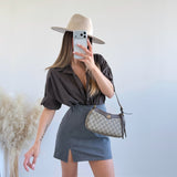 Gonnellina con spacco 11738 grey